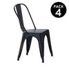 Pack 4 Sillas De Comedor Tolix 45 X 85 X 45 Cm