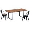 Mesa De Comedor Extensible Natural 180 X 76 X 80 Cm