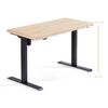 Adec Escritorio Stand Estructura Elevable Motorizada Roble Nordish/negro 76-126x120x60 Cm