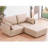 Adec Sofá Chaiselongue Modular Mou 2 Plazas Con 2 Cojines Beige 93x186x183 Cm