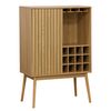 Adec Mueble Botellero Trend 1 Puerta 12 Botellas + Colgador De Copas Madera 120x80x40 Cm