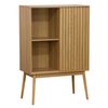 Adec Mueble Botellero Trend 1 Puerta 12 Botellas + Colgador De Copas Madera 120x80x40 Cm