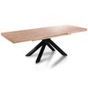 Adec Mesa De Comedor Xena Extensible Forma Rectangular Roble Nordish/negro 76x140-180-220x90 Cm