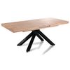 Adec Mesa De Comedor Xena Extensible Forma Rectangular Roble Nordish/negro 76x140-180-220x90 Cm