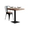 Adec Mesa Moss Cuadrada Roble American/negro 74x60x60 Cm