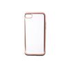 Funda Para Móvil Iphone 7/8 Contact Flex Metal Tpu Transparente Oro Rosa Metalizado