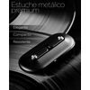 Auriculares Inalámbricos Ksix Leaf, Diseño Ultrafino En Metal, Bluetooth 5.0, Autonomía Hasta 18 Horas, Negro