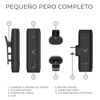 Micrófono Inalámbrico Para Móvil Ksix, Usb C, Plug And Play, Receptor Y Micrófono, Hasta 10 H De Autonomía, Negro