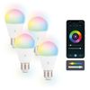 Bombillas Inteligente Smartled E27 Ksix, 9w Equiv 60w, 806 Lm, App + Compatible Alexa, Google Home Y Siri, Rgb + Cct, 4 Uds