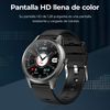 Smartwatch Ksix Globe, Pantalla Ultrafina 1,28" Multitáctil, 5 Días, App, Monitoreo Salud, Sumergible, Gris Metalizado