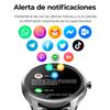 Smartwatch Ksix Globe, Pantalla Ultrafina 1,28" Multitáctil, 5 Días, App, Monitoreo Salud, Sumergible, Gris Metalizado