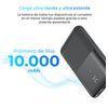 Powerbank Ksix Ultra Slim 10.000 Mah, Ultra Fina, Polímero De Litio, 22,5 W, Power Delivery, Cable Usb-c A Usb-c, Negro