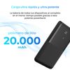 Powerbank Ksix Ultra Slim 20.000 Mah, Ultra Fina, Polímero De Litio, 20 W, Power Delivery, Cable Usb-c A Usb-c, Negro