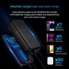 Powerbank Ksix Supra 30.000 Mah, 20 W, Power Delivery, Cable Usb-a A Usb-c Incluido, Carga Simultánea, Negro