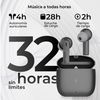 Auriculares Inalámbricos Ksix Meteor, Estuche Metálico, Enc, Autonomía 4+28 H, Control Táctil, Asistentes De Voz, Plateado