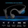 Auriculares Inalámbricos Deportivos Ksix Astro, Conducción Ósea, Autonomía 7 H, Control Táctil, Asistentes De Voz, Negro