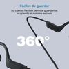 Auriculares Inalámbricos Deportivos Ksix Astro, Conducción Ósea, Autonomía 7 H, Control Táctil, Asistentes De Voz, Negro