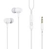 Auriculares Con Cable Contact, Jack 3.5 Mm, Llamadas, Control Multifunción, Longitud 1,2 M, Ipx3, Blanco