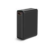 Powerbank Ksix Nano 20.000 Mah, Tamaño De Bolsillo, Power Delivery, 22,5 W, Cable Usb-c A Usb-c, Carga Simultánea, Negro