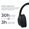 Auriculares Inalámbricos Ksix Odissey, Anc + Enc, Micrófono, Autonomía 30h, Llamadas, Cable Jack 3,5 Mm, Estuche, Negro