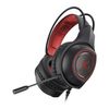 Auriculares Con Micrófono Gaming Drakkar Usb Led Negro Rojo