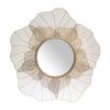 Espejo De Pared Alexandra House Living Dorado Metal Flor 5 X 63 X 63 Cm