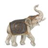 Figura Decorativa Alexandra House Living Plateado Plástico Elefante 12 X 24 X 23 Cm