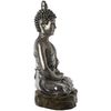 Figura Decorativa Alexandra House Living Plateado Plástico Buda 62 X 93 X 138 Cm