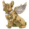 Figura Decorativa Alexandra House Living Dorado Plástico Perro Alas 23 X 27 X 29 Cm