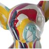 Figura Decorativa Alexandra House Living Multicolor Plástico Perro Pintura 14 X 19 X 28 Cm