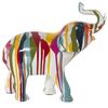 Figura Decorativa Alexandra House Living Multicolor Plástico Elefante Pintura 14 X 30 X 28 Cm