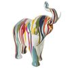 Figura Decorativa Alexandra House Living Multicolor Plástico Elefante Pintura 14 X 30 X 28 Cm