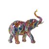 Figura Decorativa Alexandra House Living Multicolor Plástico Elefante 10 X 23 X 22 Cm