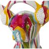 Figura Decorativa Alexandra House Living Multicolor Plástico Perro Auriculares Pintura 14 X 26 X 19 Cm