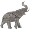 Figura Decorativa Alexandra House Living Plateado Plástico Elefante 18 X 40 X 36 Cm
