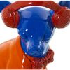 Figura Decorativa Alexandra House Living Azul Naranja Plástico Perro Auriculares 14 X 26 X 18 Cm