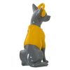 Figura Decorativa Alexandra House Living Amarillo Gris Plástico Perro Auriculares 14 X 26 X 19 Cm