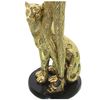 Figura Decorativa Alexandra House Living Dorado Plástico Africana Pantera 11 X 13 X 38 Cm