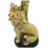 Figura Decorativa Alexandra House Living Dorado Plástico León Africana 13 X 17 X 38 Cm