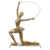 Figura Decorativa Alexandra House Living Dorado Plástico Gimnasta 13 X 19 X 27 Cm