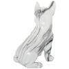 Figura Decorativa Alexandra House Living Plástico Perro 15 X 18 X 23 Cm Mármol