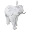 Figura Decorativa Alexandra House Living Plástico Elefante 12 X 24 X 21 Cm Mármol