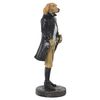 Figura Decorativa Alexandra House Living Negro Plástico Perro Traje 14 X 14 X 31 Cm