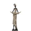 Figura Decorativa Alexandra House Living Beige Plástico Africana 16 X 25 X 58 Cm