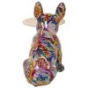 Figura Decorativa Alexandra House Living Multicolor Plástico Perro 22 X 34 X 29 Cm Bandeja