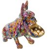 Figura Decorativa Alexandra House Living Multicolor Plástico Perro 19 X 32 X 27 Cm Cuenco