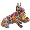 Figura Decorativa Alexandra House Living Multicolor Plástico Perro 19 X 32 X 27 Cm Cuenco