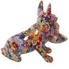 Figura Decorativa Alexandra House Living Multicolor Plástico Perro 19 X 32 X 27 Cm Cuenco