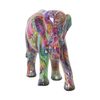 Figura Decorativa Alexandra House Living Multicolor Plástico Elefante Pintura 11 X 18 X 24 Cm