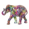 Figura Decorativa Alexandra House Living Multicolor Plástico Elefante Pintura 11 X 18 X 24 Cm